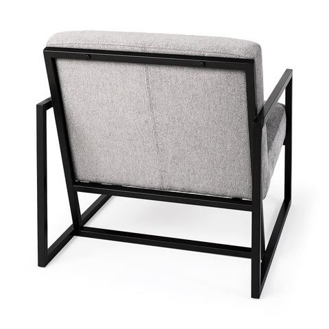 Armelle Gray Fabric Accent Chair-5