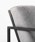 Armelle Gray Fabric Accent Chair-6