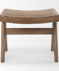 Arvin Medium Brown Cane Seat Stool -4