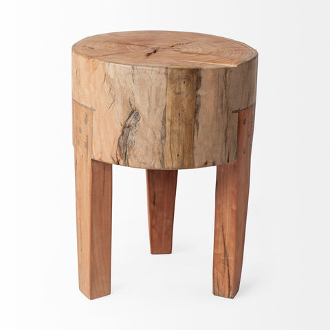 Asco 18-Inch Reclaimed Wood Stool -4