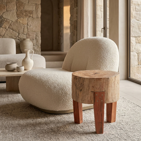 Asco Reclaimed Wood Stool 