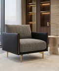 Ashi Zebra Fabric Accent Chair 