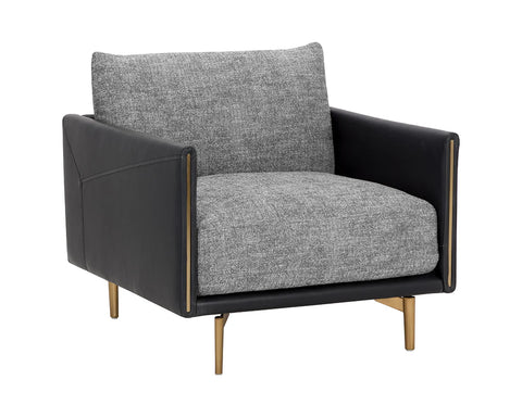 Ashi Zebra Fabric Accent Chair -1