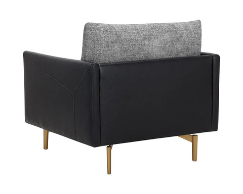 Ashi Zebra Fabric Accent Chair -4