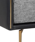 Ashi Zebra Fabric Accent Chair -5