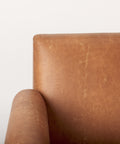 Ashton Brown Vegan Leather & Light Wood Accent Chair-7