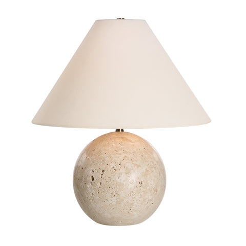 Assen Cream Travertine Table Lamp -1