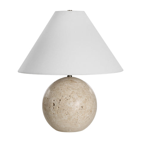 Assen Cream Travertine Table Lamp -2