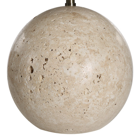 Assen Cream Travertine Table Lamp -3