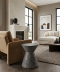 Astley Grey Concrete End Table