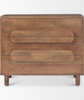 Astrid Medium Brown Mango Wood 3-Drawer Accent Cabinet -2