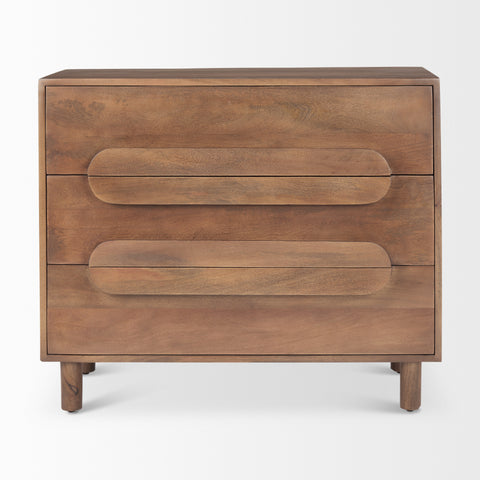 Astrid Medium Brown Mango Wood 3-Drawer Accent Cabinet -2