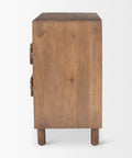 Astrid Medium Brown Mango Wood 3-Drawer Accent Cabinet -3