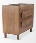 Astrid Medium Brown Mango Wood 3-Drawer Accent Cabinet -4