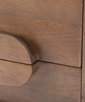 Astrid Medium Brown Mango Wood 3-Drawer Accent Cabinet -6