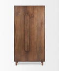 Astrid Medium Brown Solid Mango Wood Armoire-2