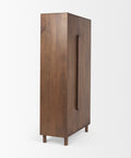 Astrid Medium Brown Solid Mango Wood Armoire-4