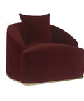 Astrid Merlot Velvet Accent Chair-1