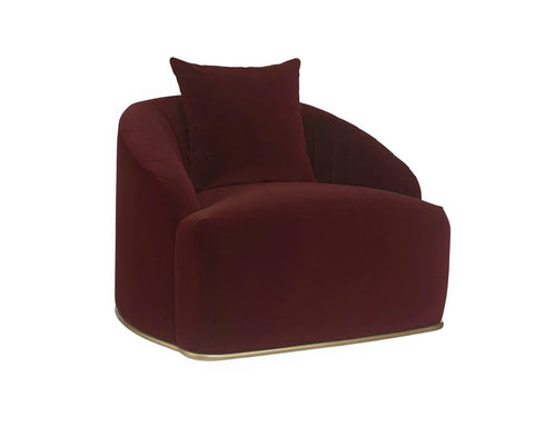 Astrid Merlot Velvet Accent Chair-1