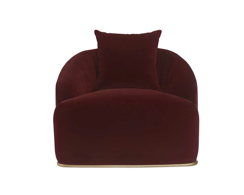 Astrid Merlot Velvet Accent Chair-2