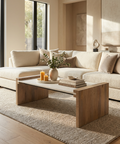 Athens White Marble Coffee Table - Mercana