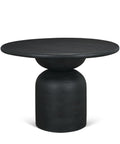 Atlas 42" Black Mango Wood Dining Table-1