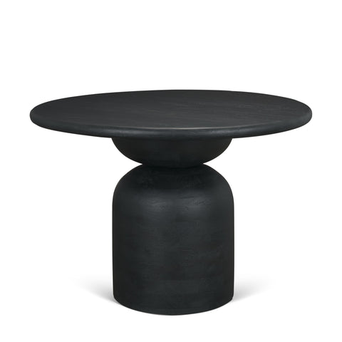 Atlas 42" Black Mango Wood Dining Table-1