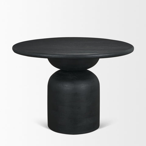Atlas 42" Black Mango Wood Dining Table-2