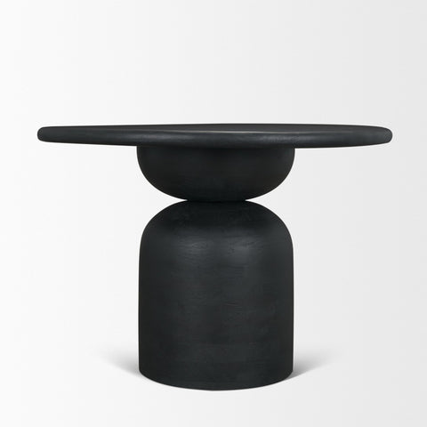 Atlas 42" Black Mango Wood Dining Table-3