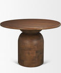 Atlas 42" Medium Brown Mango Wood Dining Table-3