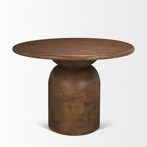 Atlas 42" Medium Brown Mango Wood Dining Table-3