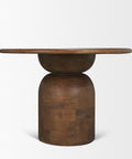 Atlas 42" Medium Brown Mango Wood Dining Table-4