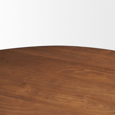 Atlas 42" Medium Brown Mango Wood Dining Table-5