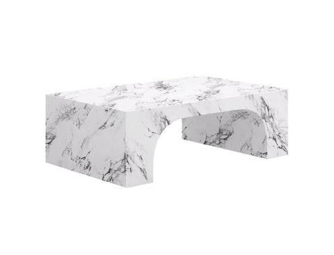 Atticus Bulgari White Marble Coffee Table