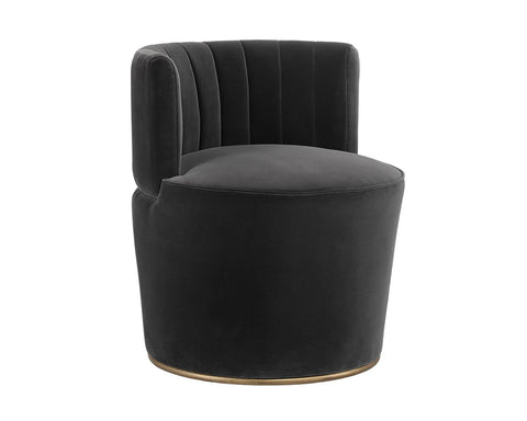 August Shadow Grey Fabric Accent Chair-1