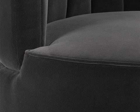 August Shadow Grey Fabric Accent Chair-5