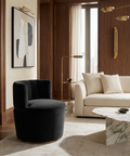 August Shadow Grey Fabric Accent Chair