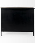 Aurelia Black and White Glass Accent Cabinet -4