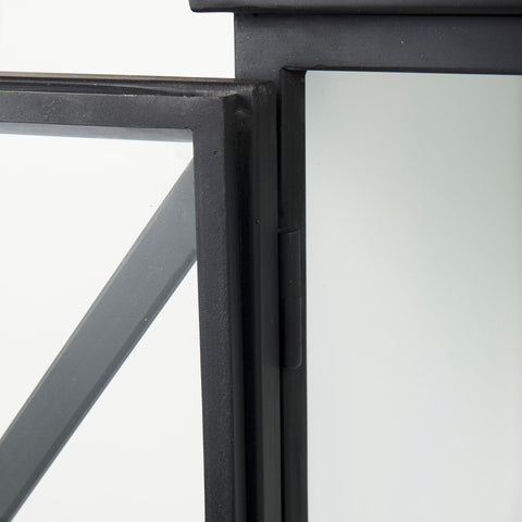 Aurelia Black and White Glass Accent Cabinet -6