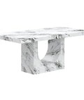 Aurelia White Marble Look Dining Table-1