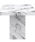 Aurelia White Marble Look Dining Table-3
