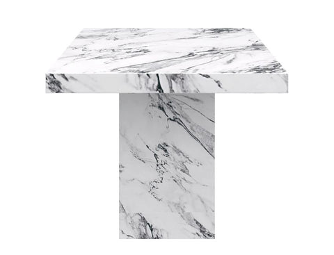 Aurelia White Marble Look Dining Table-3
