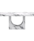 Aurelia White Marble Look Dining Table-4