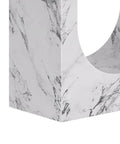 Aurelia White Marble Look Dining Table-6