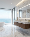 marble look floor tile