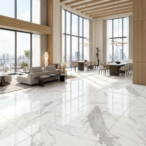 marble look floor tile