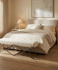 Ayla Cream Twill Bench 