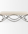 Ayla Cream Twill Bench -2