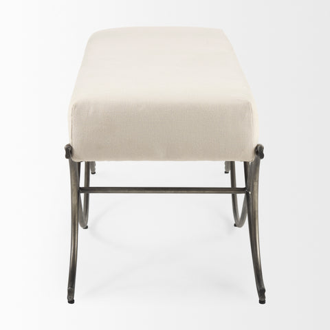 Ayla Cream Twill Bench -3