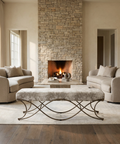 Ayla Grey Fabric Gold Frame Bench